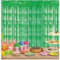 Netagon Shimmer Tinsel Curtain 2M x 1M Green