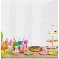 Netagon Shimmer Tinsel Curtain 2M x 1M White