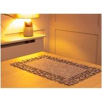 Netagon Felt Table Mats with Star & Snowflake Design - Pair Grey
