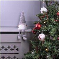 Netagon Home Christmas Long Legged Christmas Gonk Decoration- Grey