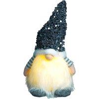 Netagon Battery Operated Light Up Glitter Gonk- Silver in White