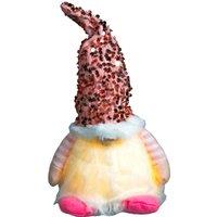 Netagon Battery Operated Light Up Glitter Gonk- Pink in White