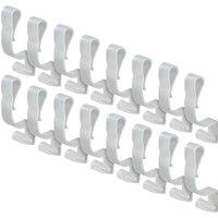 Xmas Haus Large Gutter Hooks Pack of 16 in White