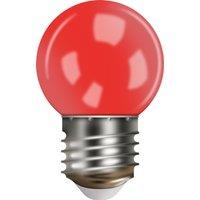 Xmas Haus G45 Bulb, E27 Base, Plastic Cover Red