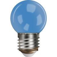 Xmas Haus G45 Bulb, E27 Base, Plastic Cover Blue