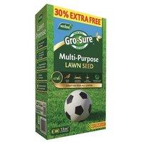 Gro-sure Multi-Purpose Lawn Seed 10m2 + 30% Free in Green