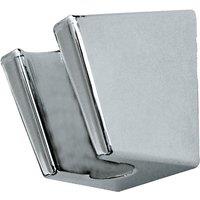 Showerdrape Shower Wall Bracket Fixed in Silver
