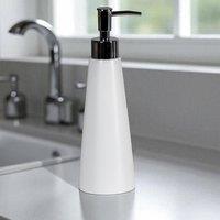 Showerdrape Alto Grey Liquid Soap Dispenser in White