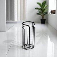 Showerdrape Dante Modern 2Spare Paper Holder - Bathroom Storage in Black or Chrome