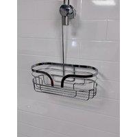 Showerdrape Dante Mini Hanging Shower Caddy in Silver