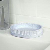 Showerdrape Tranquil Pale Blue Soap Dish in Light Blue