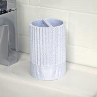 Showerdrape Tranquil Pale Blue Sparkle Collection Toothbrush Holder in Light Blue