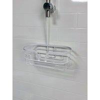 Showerdrape Dante Mini Hanging Shower Caddy in White
