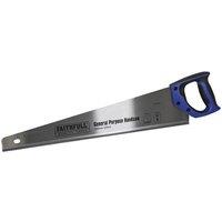 Faithfull General-Purpose Hardpoint Handsaw 550mm (22in) 8 TPI in Blue