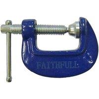 Faithfull Hobbyists Clamp 25Mm (1In) in Blue