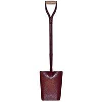 Faithfull All-Steel Taper Shovel No.2 Myd in Burgundy