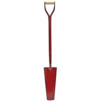 Faithfull All-Steel Draining Shovel Myd in Red