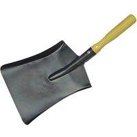 Faithfull Coal Steel Shovel Wooden Handle 230Mm in Black
