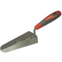 Faithfull Gauging Trowel Soft Grip Handle 7In in Red