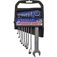 Faithfull Chrome Vanadium Combination Spanner Set, 9 Piece in Metallics
