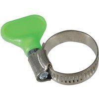Faithfull Ox W/S 25 Wing Screw Hose Clip 16 - 25Mm in Green