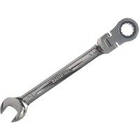 Faithfull Ratchet Combination Spanner Flex Head Cv 14Mm in Silver