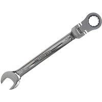 Faithfull Ratchet Combination Spanner Flex Head Cv 15Mm in Silver