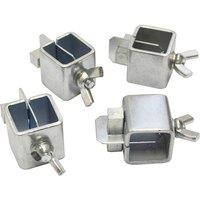 Faithfull Sheet Metal Butt Welding Clamps 4 Piece in Silver