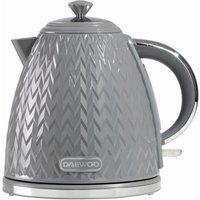 Daewoo Argyle 1.7 Litre 3KW Jug Kettle Rapid Boil Grey SDA1820GE