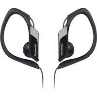 Panasonic RP-HS34E Water/Sweat Resistant Adjustable In-Ear Sports Headphones in Black
