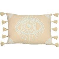 Furn Ashram Eye Abstract Tufted Cushion in Light Pink