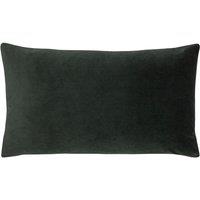 Paoletti Sunningdale Soft Velvet Cushion in Charcoal | Size: 30 cm x 50 cm