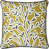 Furn Annika Floral Cushion in Yellow | Size: 50 cm x 50 cm