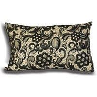 Essentials Macrame Rectangular Lace Cushion in Cream | Size: 30 cm x 50 cm