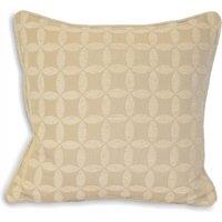 Paoletti Palma Jacquard Cushion in Natural | Size: 55 cm x 55 cm