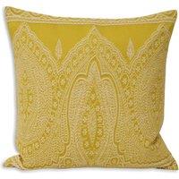 Paoletti Paisley Printed Cushion in Yellow | Size: 50 cm x 50 cm