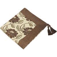 Essentials Mayflower Floral Jacquard Throw in Brown