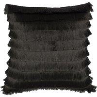 Furn Flicker Fringed Cushion in Dark Grey | Size: 45 cm x 45 cm