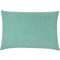 Furn Contra Soft Velvet Contrast Coloured Reverse Cushion in Turquoise | Size: 40 cm x 60 cm