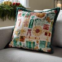 Furn All Wrapped Up Faux Fur Cushion in Emerald | Size: 50 cm x 50 cm