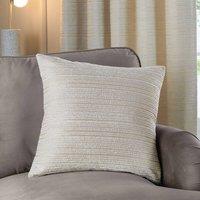 Paoletti Jupiter Chenille Jacquard Cushion in Off-White | Size: 50 cm x 50 cm