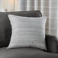 Paoletti Jupiter Chenille Jacquard Cushion in Silver | Size: 50 cm x 50 cm