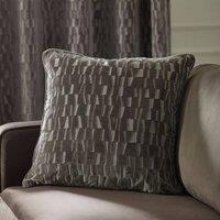 Paoletti Manhattan Velvet Cushion in Natural | Size: 50 cm x 50 cm