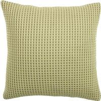 Furn Rowan Waffle Knitted Cushion in Natural | Size: 45 cm x 45 cm