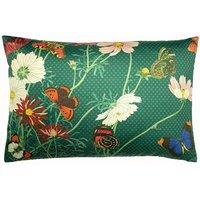 Paoletti Wild Fauna Botanical Cushion in Emerald | Size: 40 cm x 60 cm