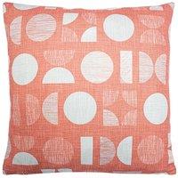 Furn Malmo Scandi Geometric Cushion in Pink | Size: 43 cm x 43 cm