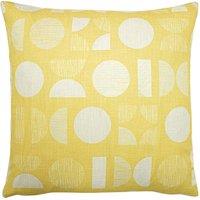 Furn Malmo Scandi Geometric Cushion in Yellow | Size: 43 cm x 43 cm