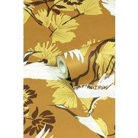 Furn Demoiselle Tropical Printed Wallpaper in Mustard
