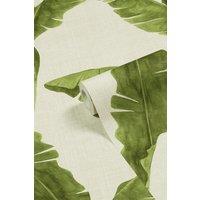 Furn Plantain Botanical Printed Wallpaper in Natural
