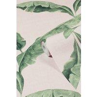 Furn Plantain Botanical Printed Wallpaper in Teal
